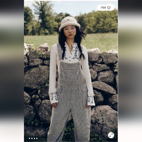 Free People Pants - NWT We The Free Deep Trance Overalls In Thyme